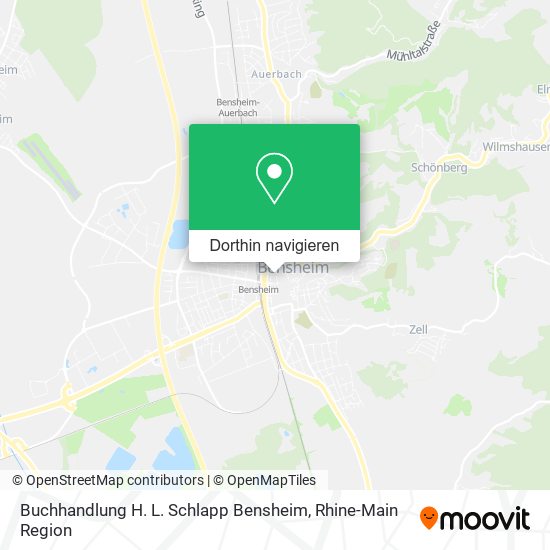 Buchhandlung H. L. Schlapp Bensheim Karte