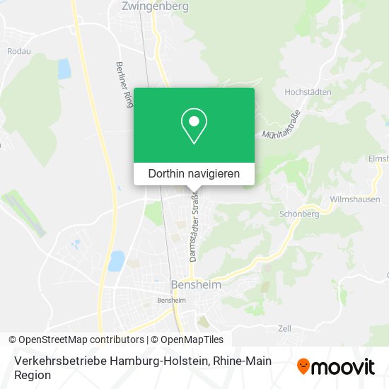 Verkehrsbetriebe Hamburg-Holstein Karte