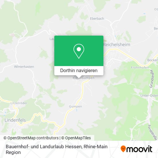 Bauernhof- und Landurlaub Hessen Karte