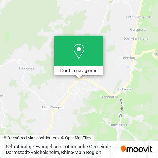 Selbständige Evangelisch-Lutherische Gemeinde Darmstadt-Reichelsheim Karte