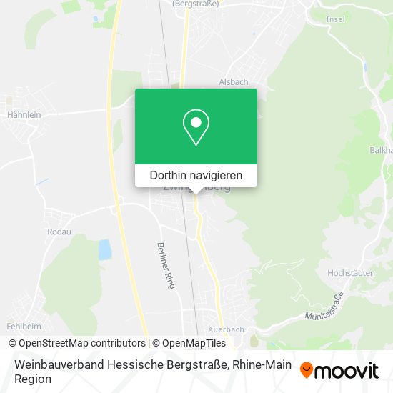 Weinbauverband Hessische Bergstraße Karte