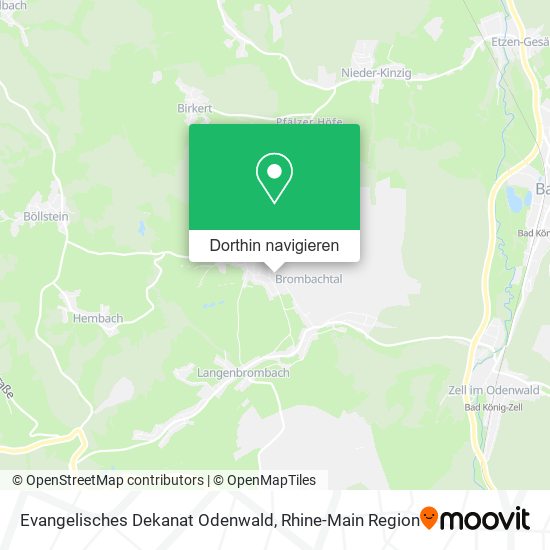 Evangelisches Dekanat Odenwald Karte