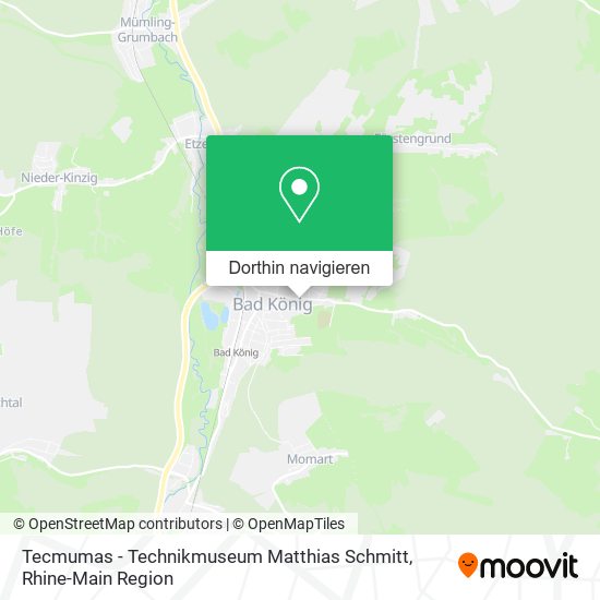 Tecmumas - Technikmuseum Matthias Schmitt Karte