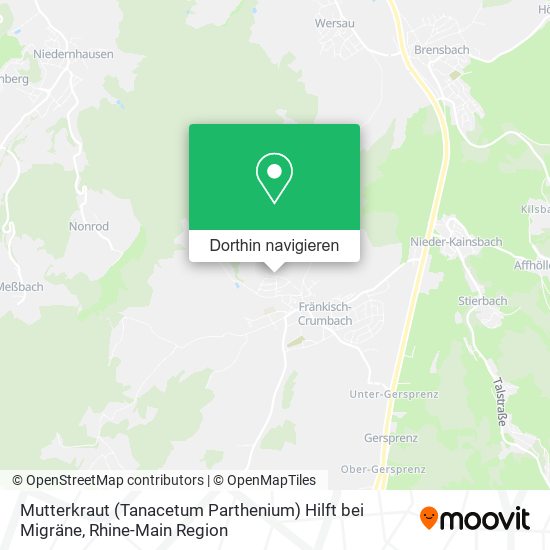 Mutterkraut (Tanacetum Parthenium) Hilft bei Migräne Karte