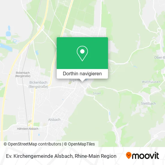 Ev. Kirchengemeinde Alsbach Karte