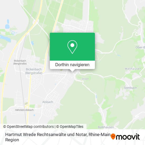 Hartmut Wrede Rechtsanwälte und Notar Karte