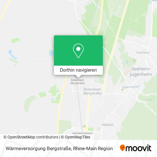 Wärmeversorgung Bergstraße Karte