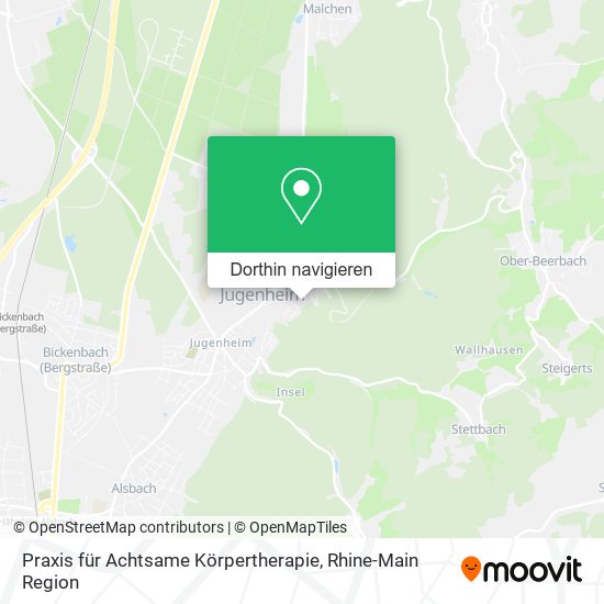 Praxis für Achtsame Körpertherapie Karte