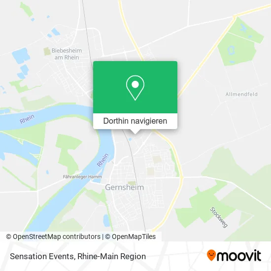 Sensation Events Karte