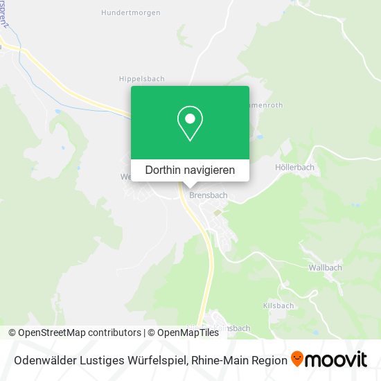 Odenwälder Lustiges Würfelspiel Karte