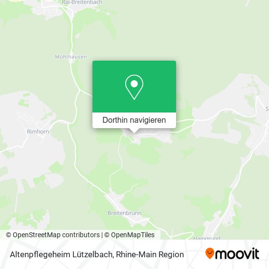 Altenpflegeheim Lützelbach Karte