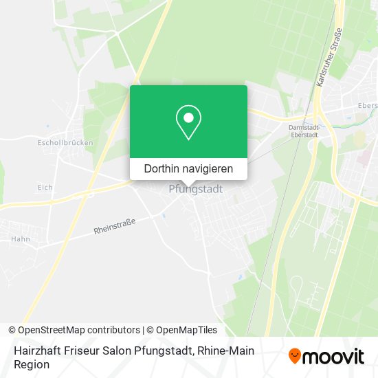 Hairzhaft Friseur Salon Pfungstadt Karte