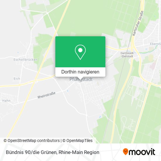 Bündnis 90/die Grünen Karte