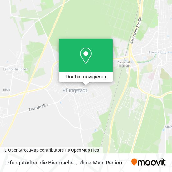 Pfungstädter. die Biermacher. Karte