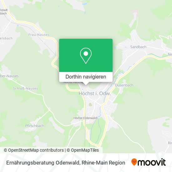 Ernährungsberatung Odenwald Karte