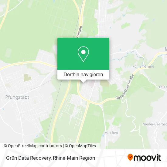 Grün Data Recovery Karte