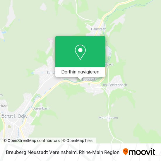Breuberg Neustadt Vereinsheim Karte
