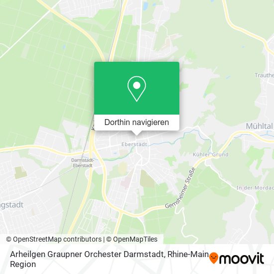 Arheilgen Graupner Orchester Darmstadt Karte