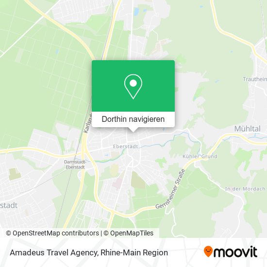 Amadeus Travel Agency Karte