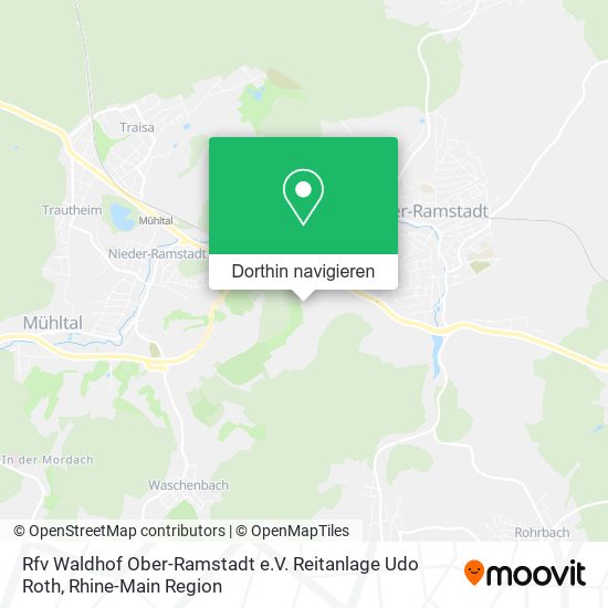 Rfv Waldhof Ober-Ramstadt e.V. Reitanlage Udo Roth Karte