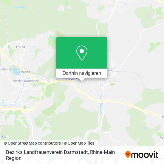 Bezirks Landfrauenverein Darmstadt Karte