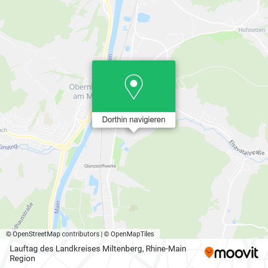 Lauftag des Landkreises Miltenberg Karte