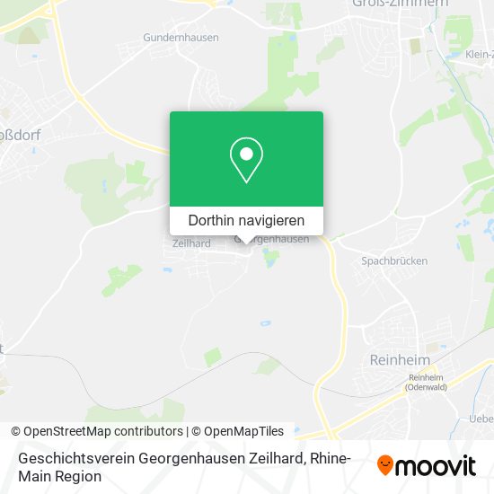 Geschichtsverein Georgenhausen Zeilhard Karte