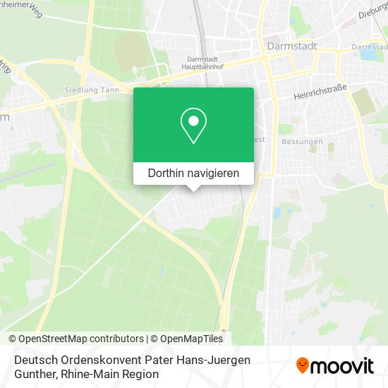 Deutsch Ordenskonvent Pater Hans-Juergen Gunther Karte