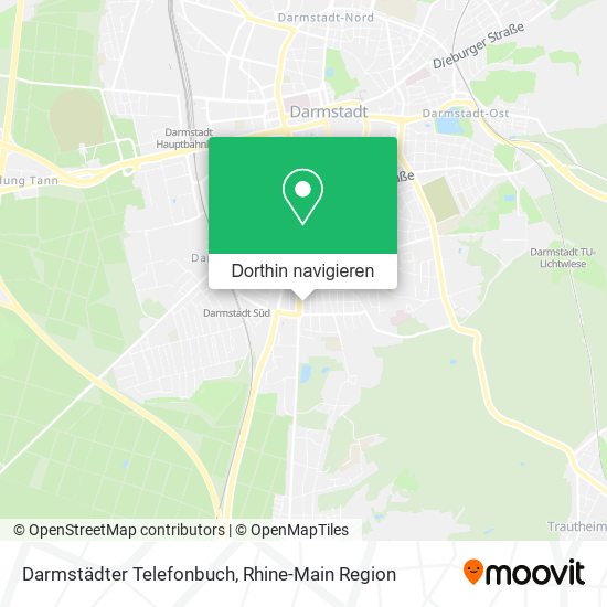 Darmstädter Telefonbuch Karte