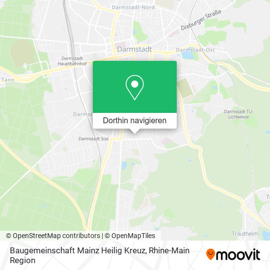 Baugemeinschaft Mainz Heilig Kreuz Karte