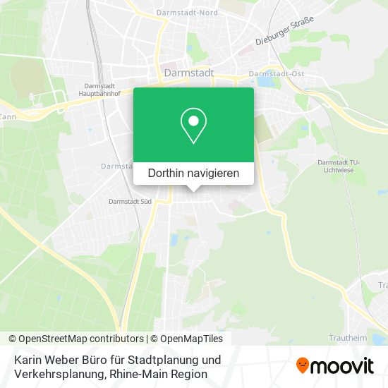 Karin Weber Büro für Stadtplanung und Verkehrsplanung Karte