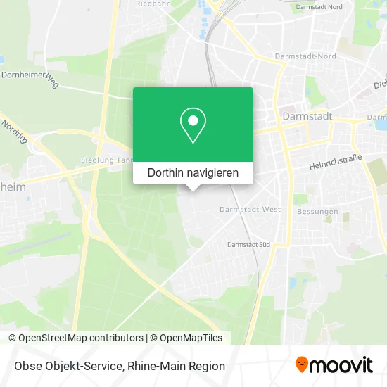 Obse Objekt-Service Karte