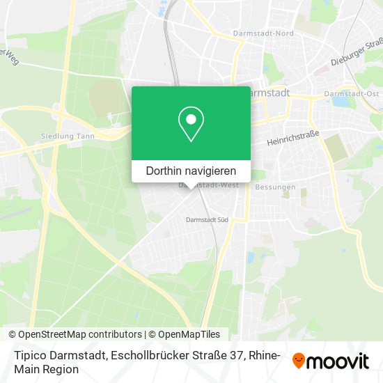 Tipico Darmstadt, Eschollbrücker Straße 37 Karte