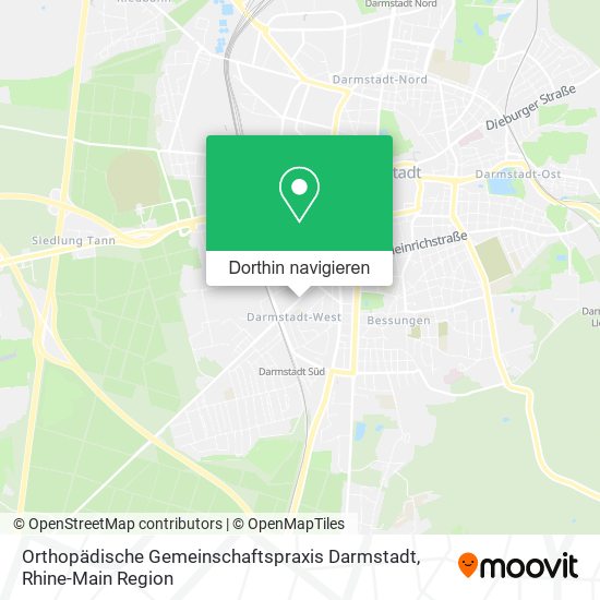 Orthopädische Gemeinschaftspraxis Darmstadt Karte