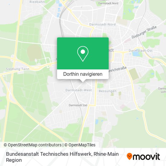 Bundesanstalt Technisches Hilfswerk Karte