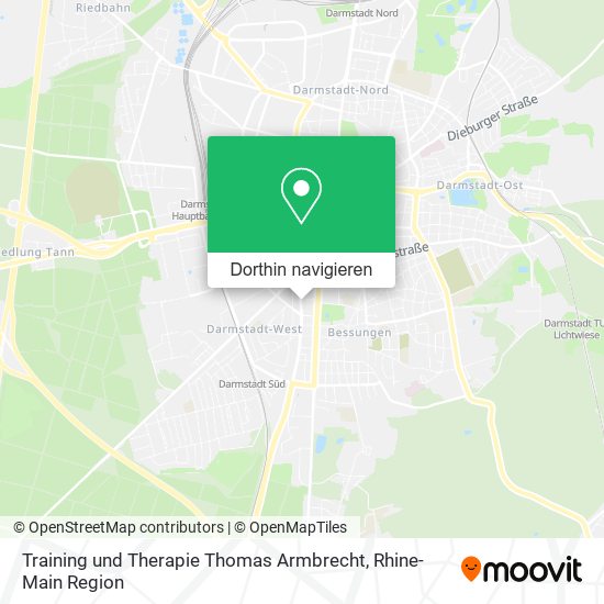 Training und Therapie Thomas Armbrecht Karte