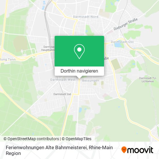 Ferienwohnungen Alte Bahnmeisterei Karte