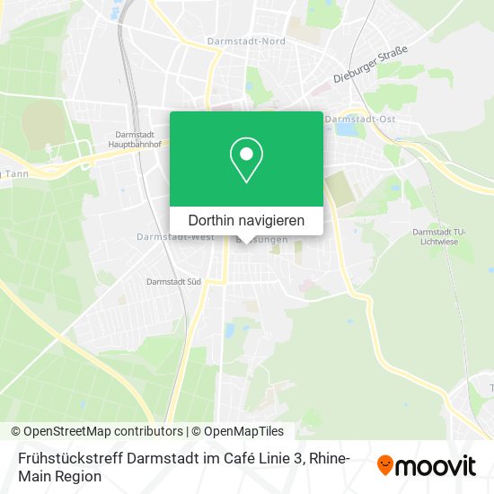 Frühstückstreff Darmstadt im Café Linie 3 Karte