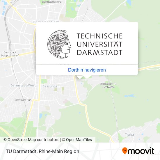 TU Darmstadt Karte