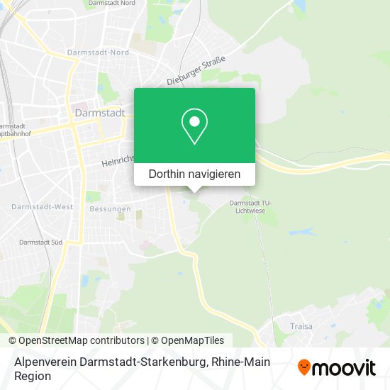 Alpenverein Darmstadt-Starkenburg Karte