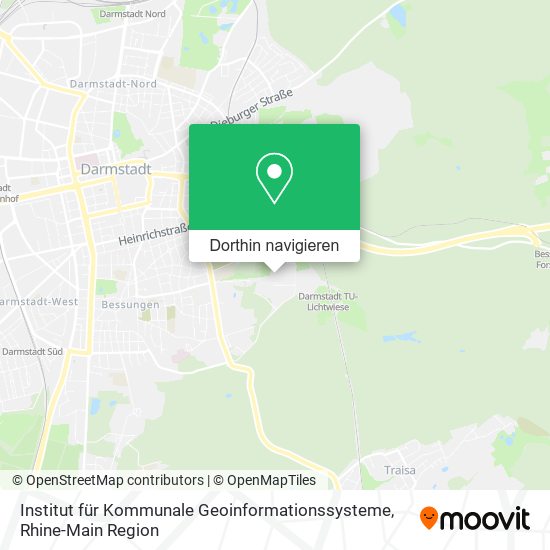 Institut für Kommunale Geoinformationssysteme Karte