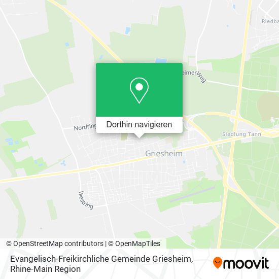 Evangelisch-Freikirchliche Gemeinde Griesheim Karte