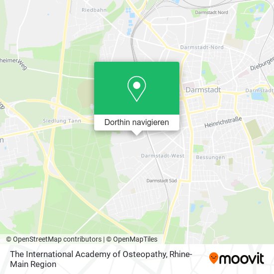 The International Academy of Osteopathy Karte