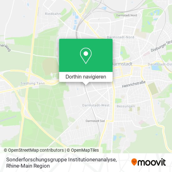Sonderforschungsgruppe Institutionenanalyse Karte