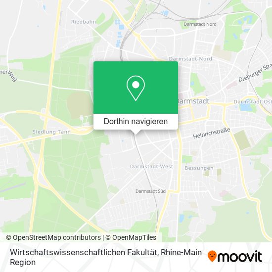 Wirtschaftswissenschaftlichen Fakultät Karte