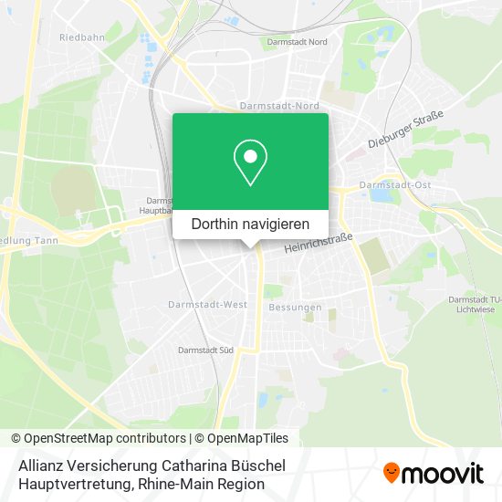 Allianz Versicherung Catharina Büschel Hauptvertretung Karte