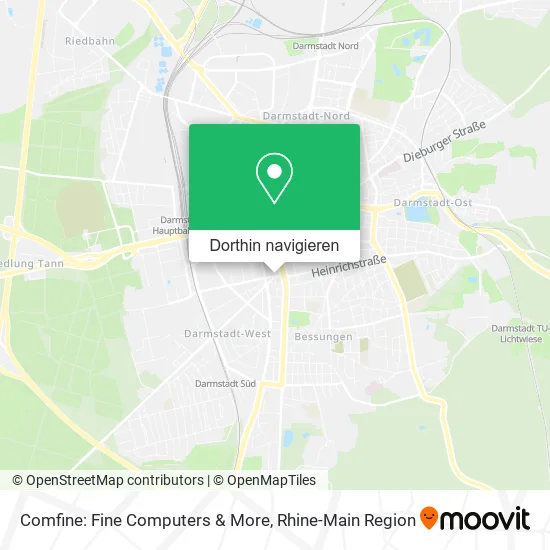 Comfine: Fine Computers & More Karte