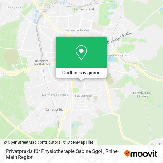 Privatpraxis für Physiotherapie Sabine Sgoll Karte