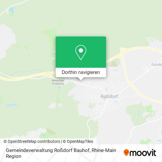 Gemeindeverwaltung Roßdorf Bauhof Karte