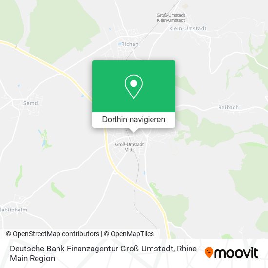 Deutsche Bank Finanzagentur Groß-Umstadt Karte
